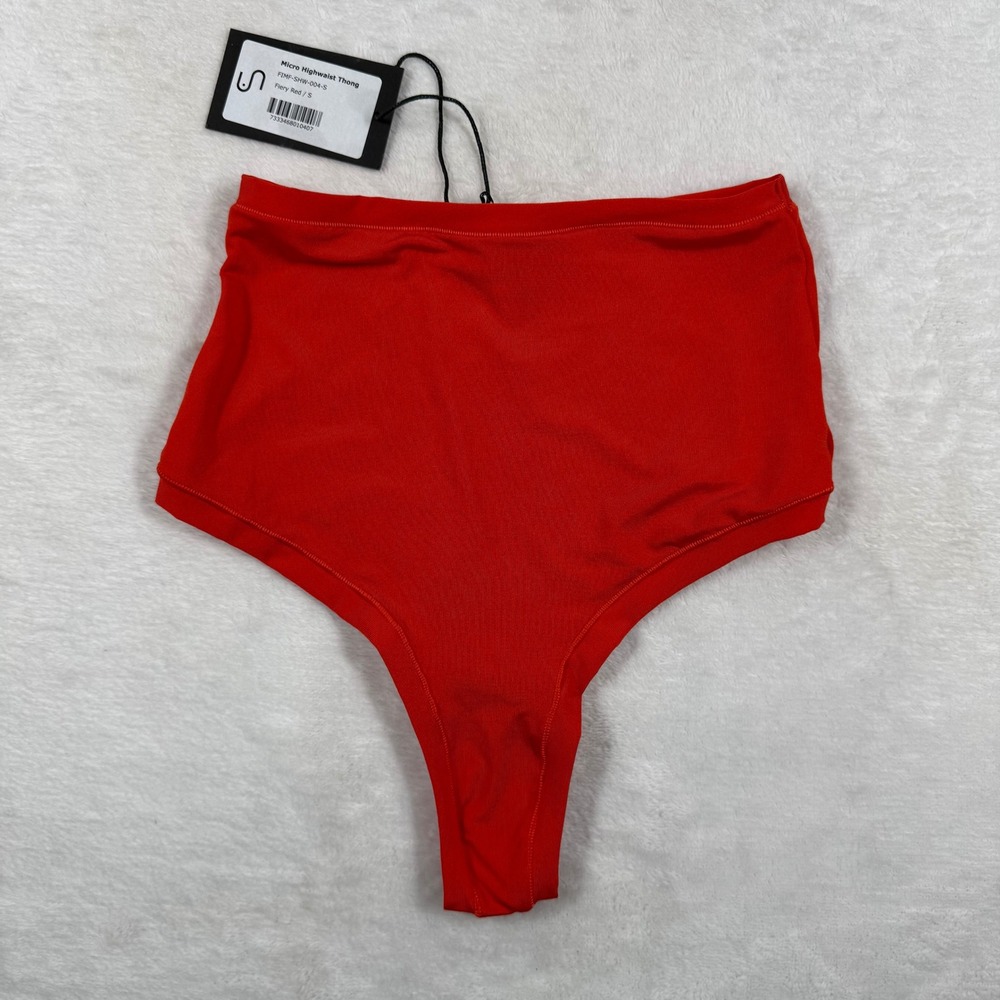 Understatement‎ Micro Highwaist Thong Fiery Red Small FIMF-SHW-004-S NWT